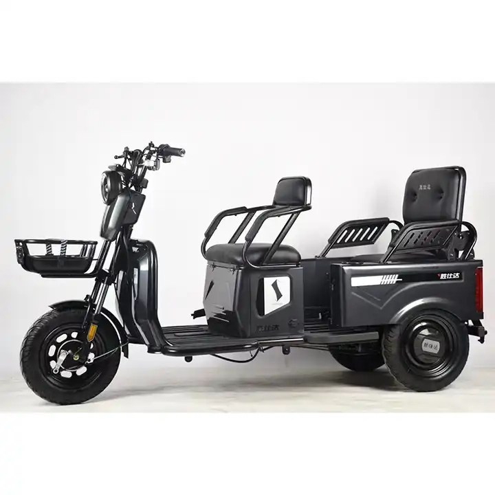 2025 Hot Selling High Power 48V60V 600W Three Wheels Electric Trike Adult Electric Passenger Cargo Tricycles