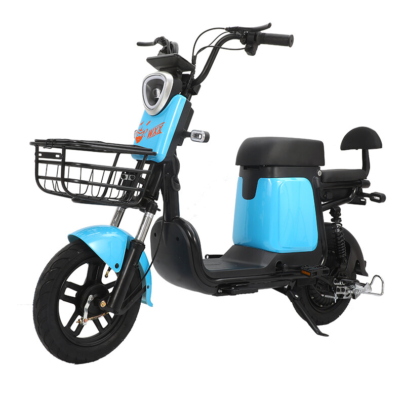 Factory Direct Sales 48V60V Multi-color Optional Motorized cycle 275-10 Tires Two-wheel Electric Bicycle Moped with Basket