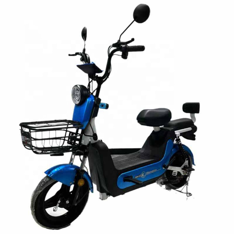 2025 Quality Assurance Electric Moped Scooter 350W Customizable 48v/60v Two-wheel Electric Bicycle With Basket LED Headlights