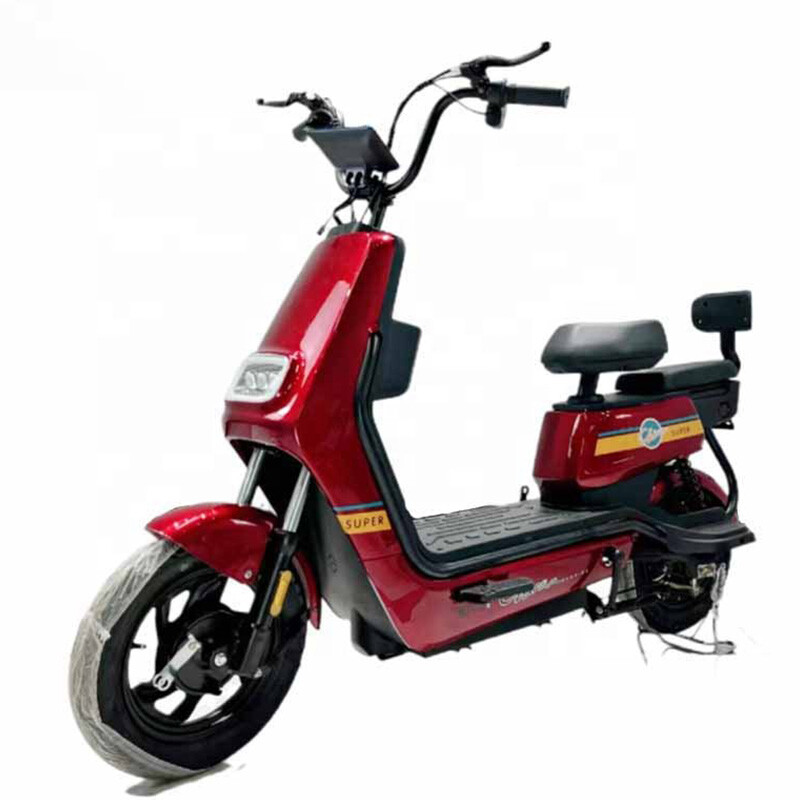2025 Quality Assurance Electric Moped Scooter 350W Customizable 48v/60v Two-wheel Electric Bicycle With Basket LED Headlights