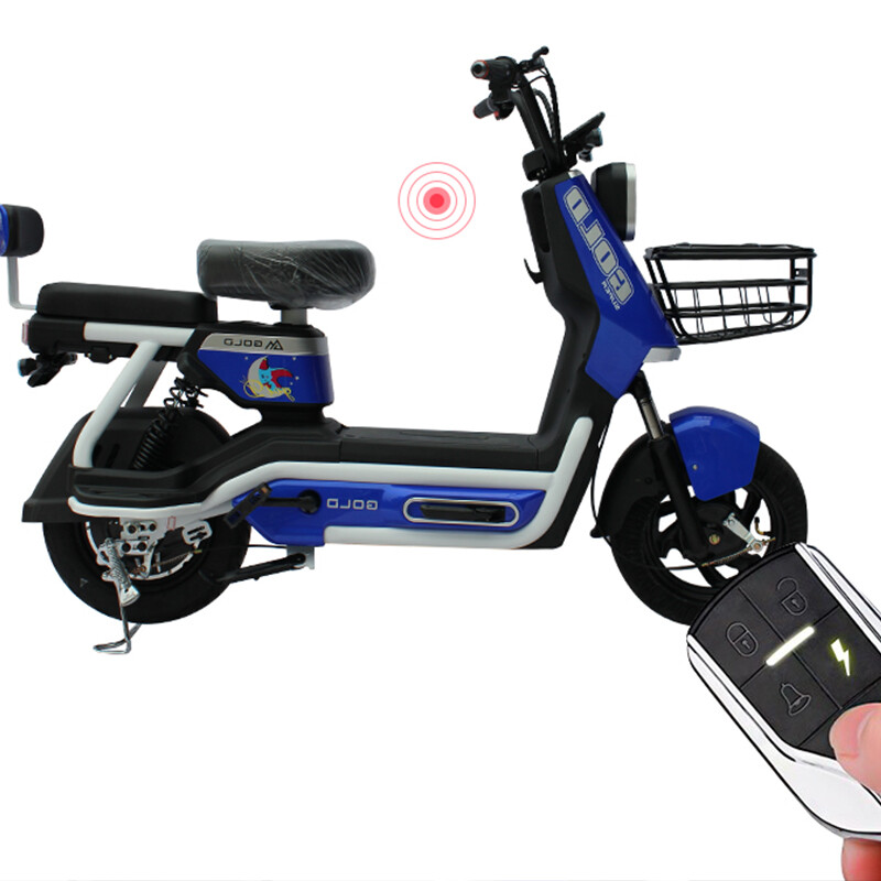 Chinese Factory Fashion 250-14 Tires Electric Cycle 48V60V 350W Adult Two-wheel Electric Bicycle Moped Scooter with Pedals