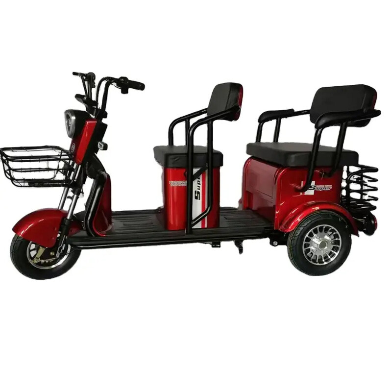 2025 Hot Selling High Power 48V60V 600W Three Wheels Electric Trike Adult Electric Passenger Cargo Tricycles