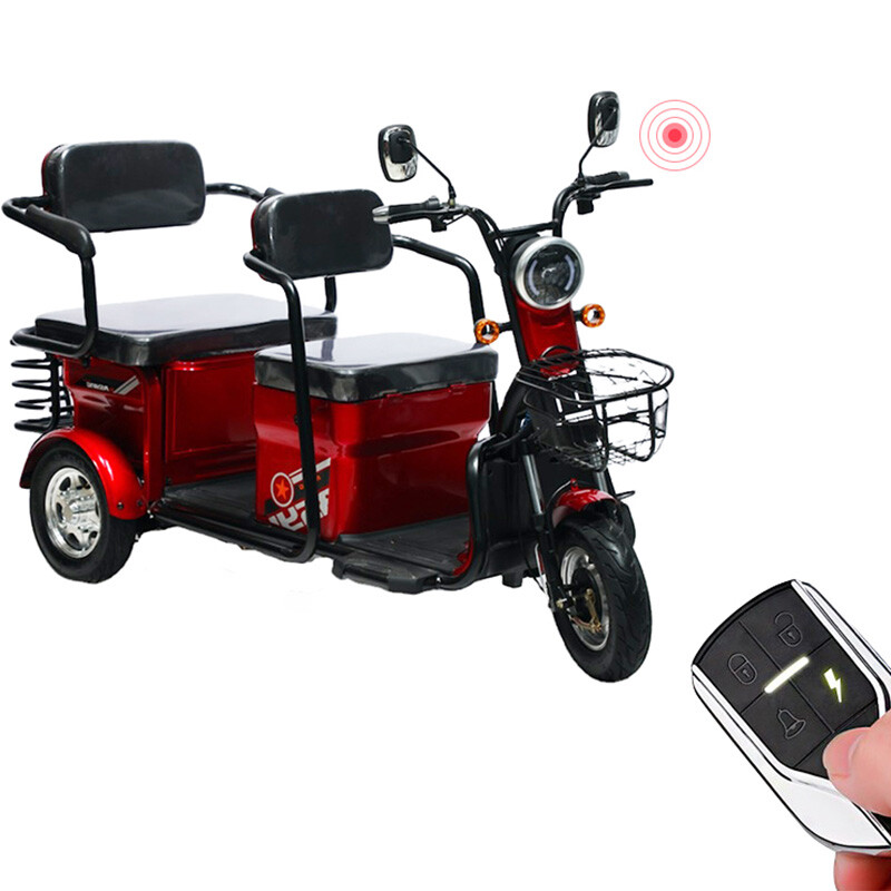 Factory Direct Sales Three Wheel Electric Bike Adults Powerful 600W 48V20A High-performance Electric Tricycle