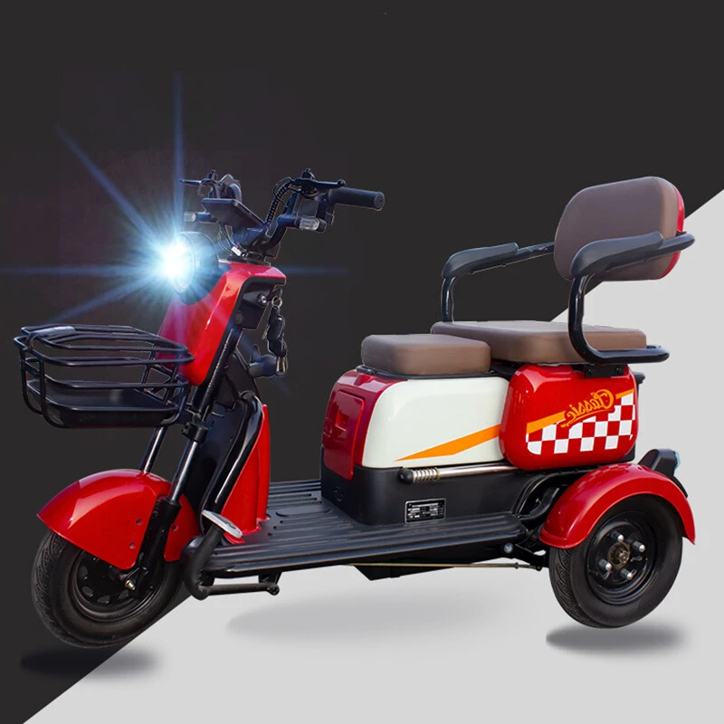 Hot Selling Wholesale High Quality 3 Wheel Electric Tricycle Bicycle Powerful 500W 48V/60V Adult Electric City Tricycle