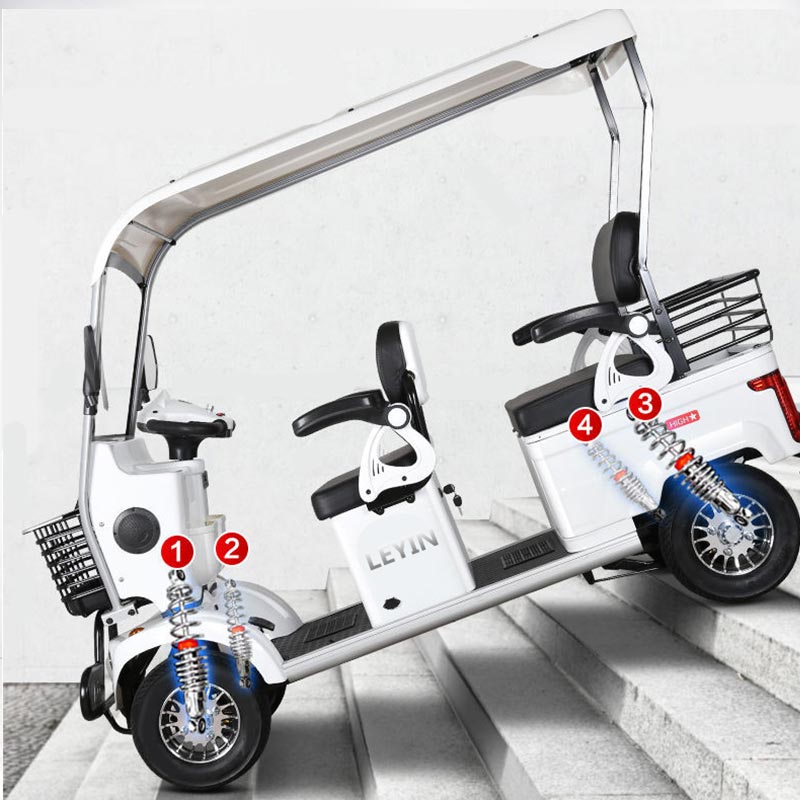 Multi-color Optional Both Passenger Cargo Electric Four-wheeler Cost-effective 650W 15-tube Controller Electric Quadricycle