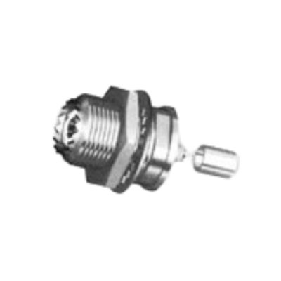 用于 RG174U 电缆的迷你 UHF 母穿板压接 RF 连接器 XMR-MU9060