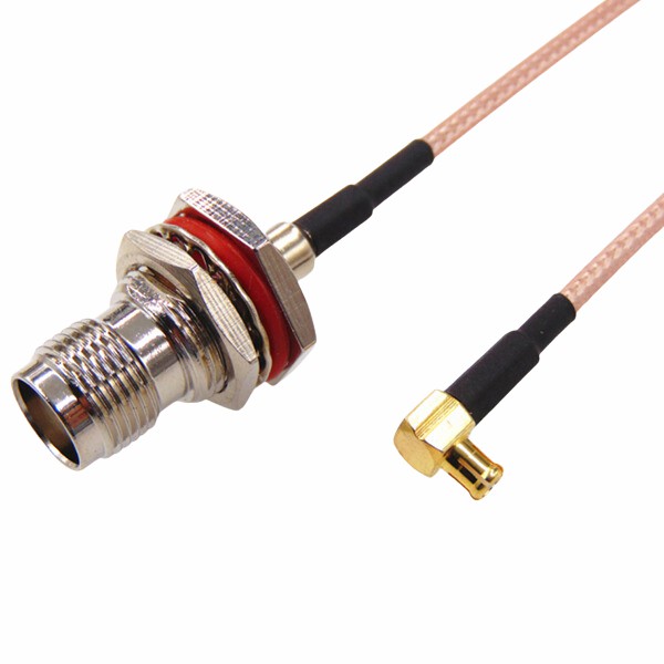 RG316 RF 电缆组件的 TNC 母头防水型至 MMCX 插头 XMR-SPTX126