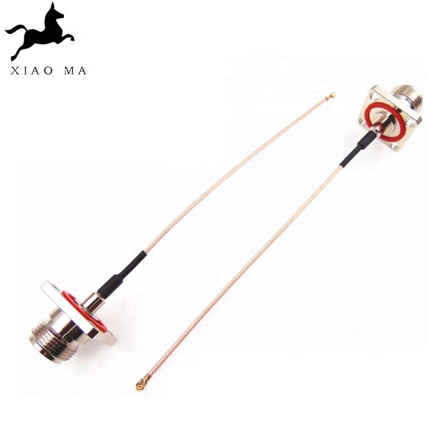 N 直母头方形法兰至 IPEX 连接器 RG178 316 RF 电缆组件 XMR-SPTX92