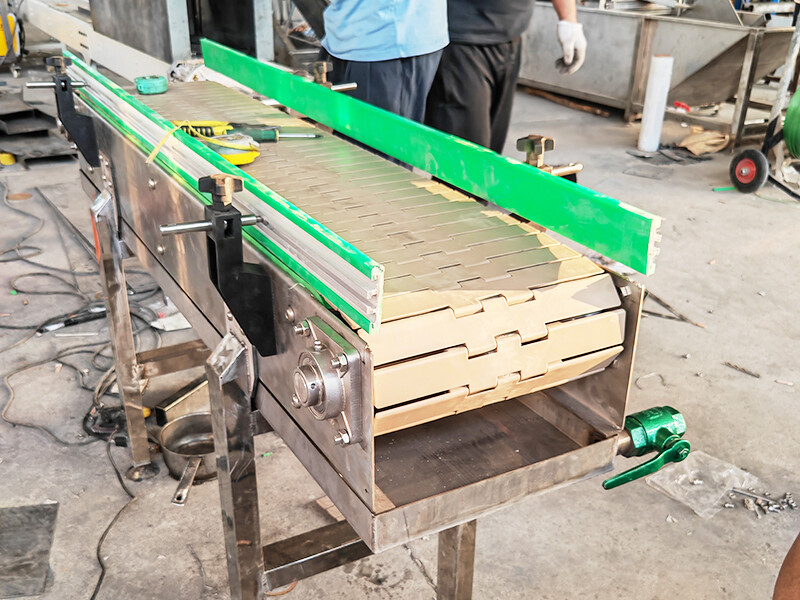 Konveyor rantai atas datar