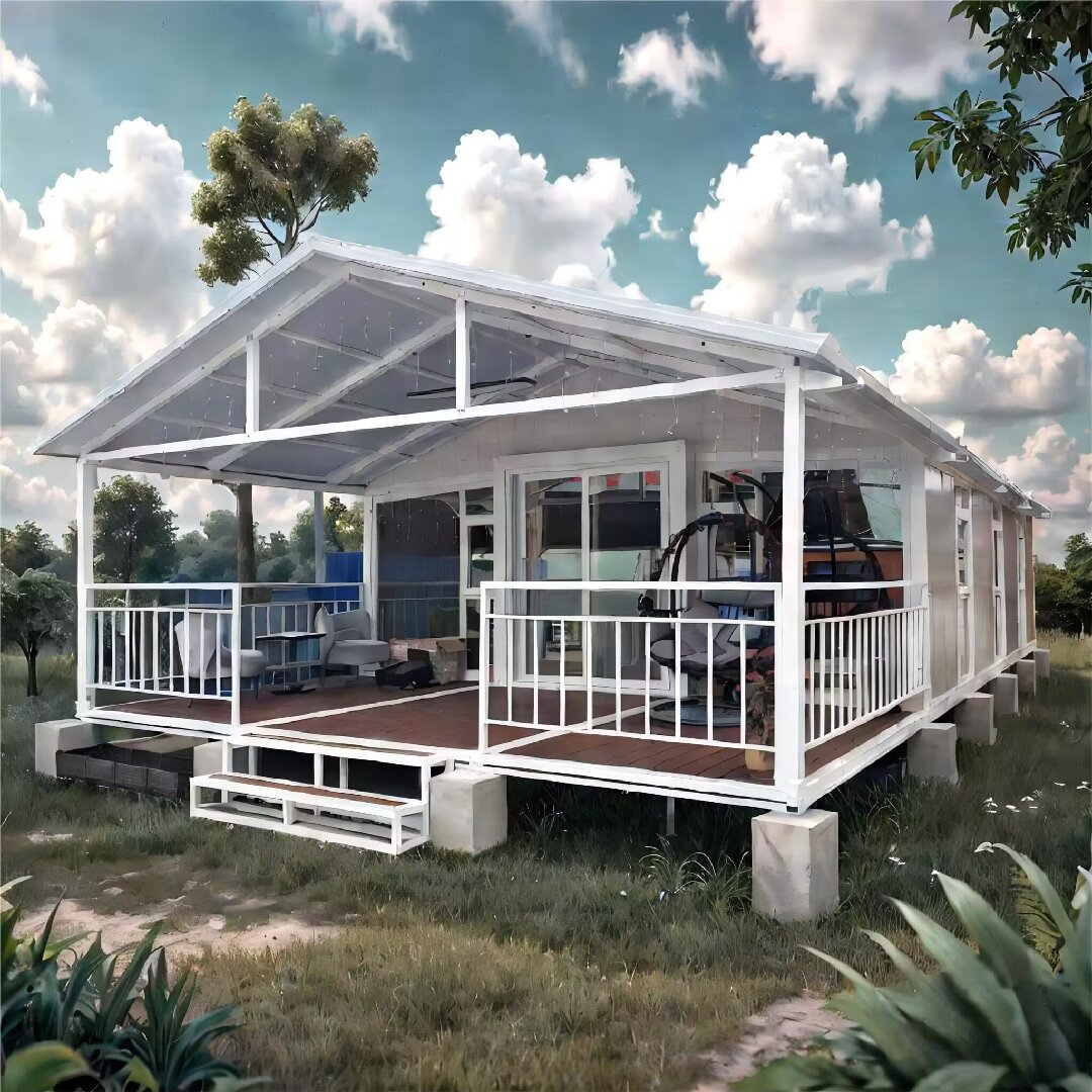 Casa expandible de doble ala