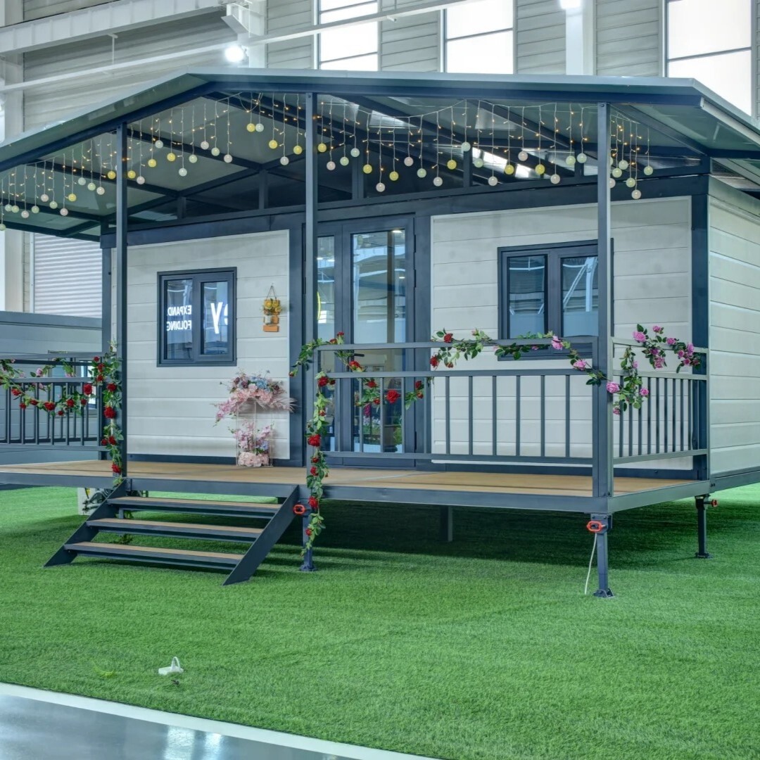 Casa expandible de doble ala