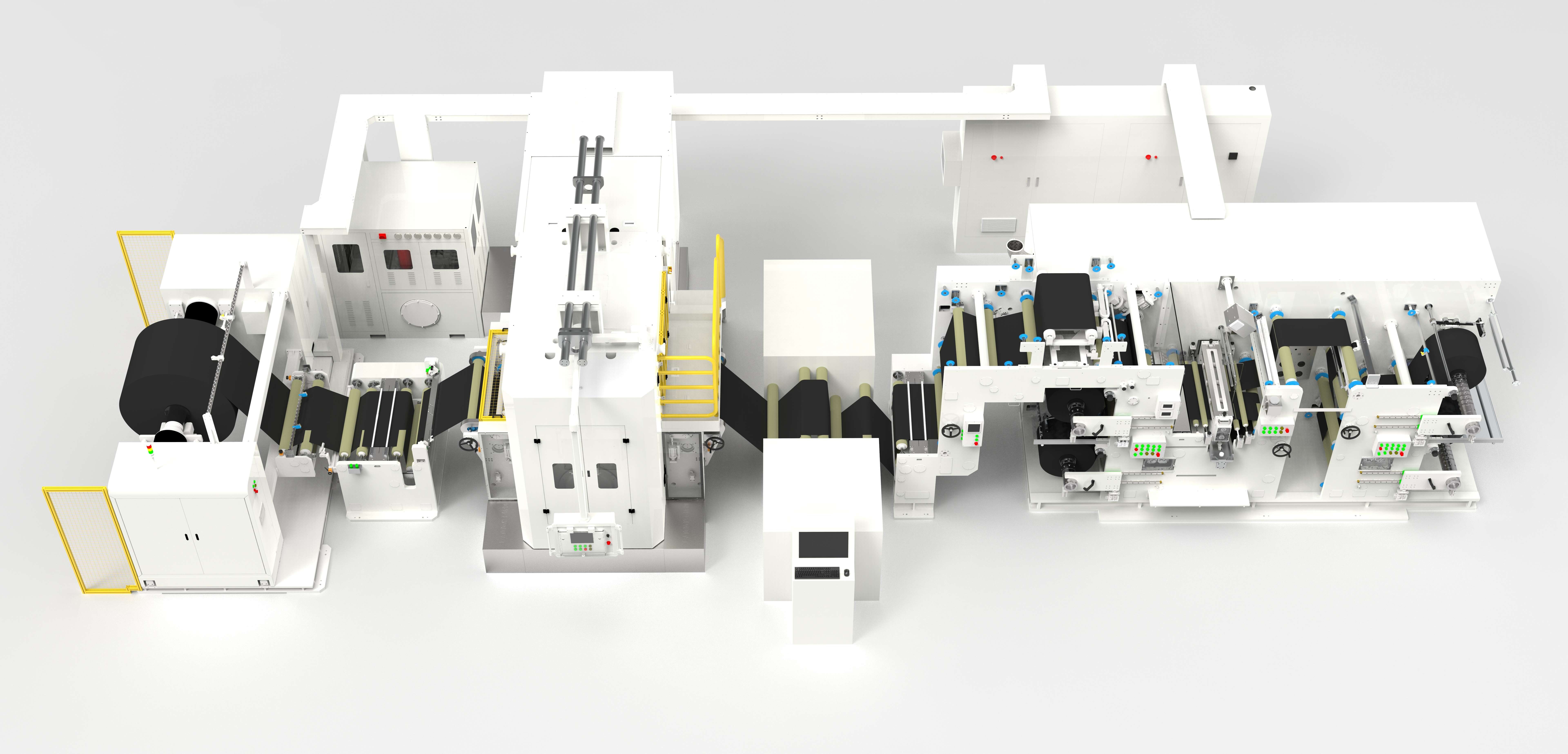 Прокатный стан и продольно-резательный станок для производства литиевых батарей