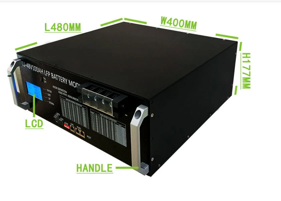 Настенный блок литиевых батарей большой емкости 48V 600AH литиевые батареи для солнечной системы хранения