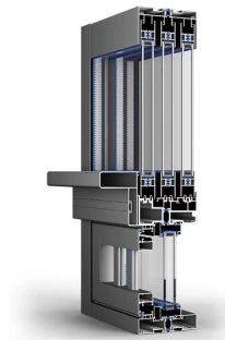 Six-track ultra-narrow broken bridge sliding window