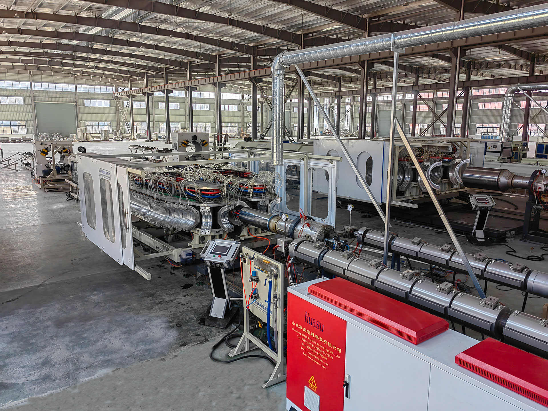 Использование оборудования для гофрированных труб муниципальной канализации