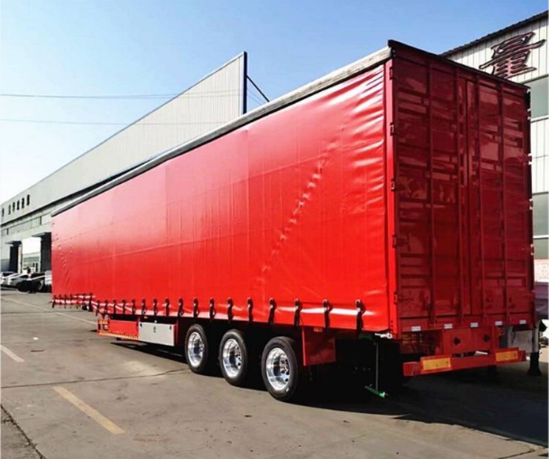 60-тонный полуприцеп с боковыми шторами / производитель полуприцепов со шторами / продажа штор для полуприцепов