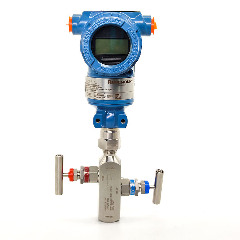 Transmissor de Pressão Rosemount 3051TG 3051TA com Válvulas de Manifold de 2 vias