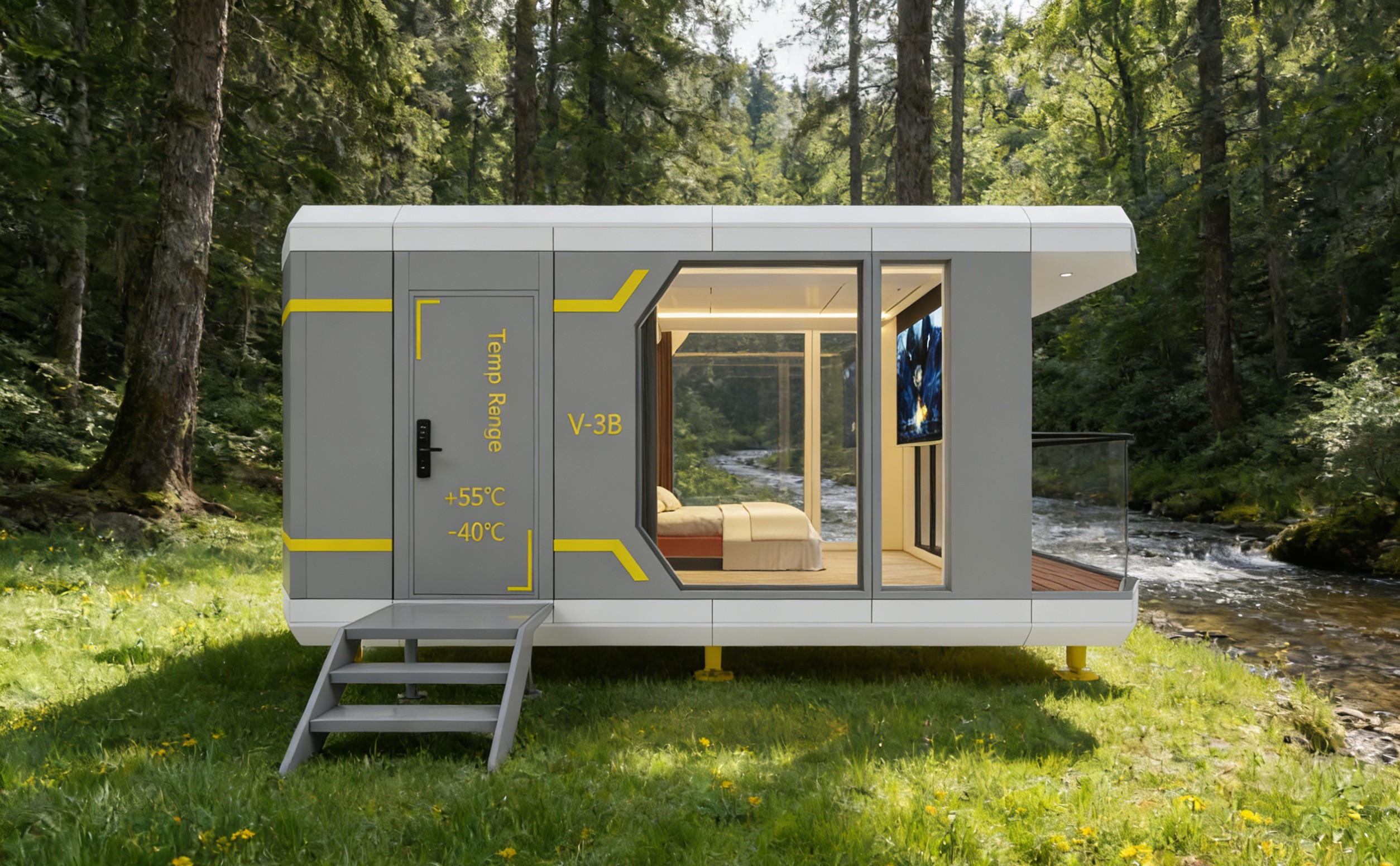 01-Imagen de renderizado exterior modular V3B