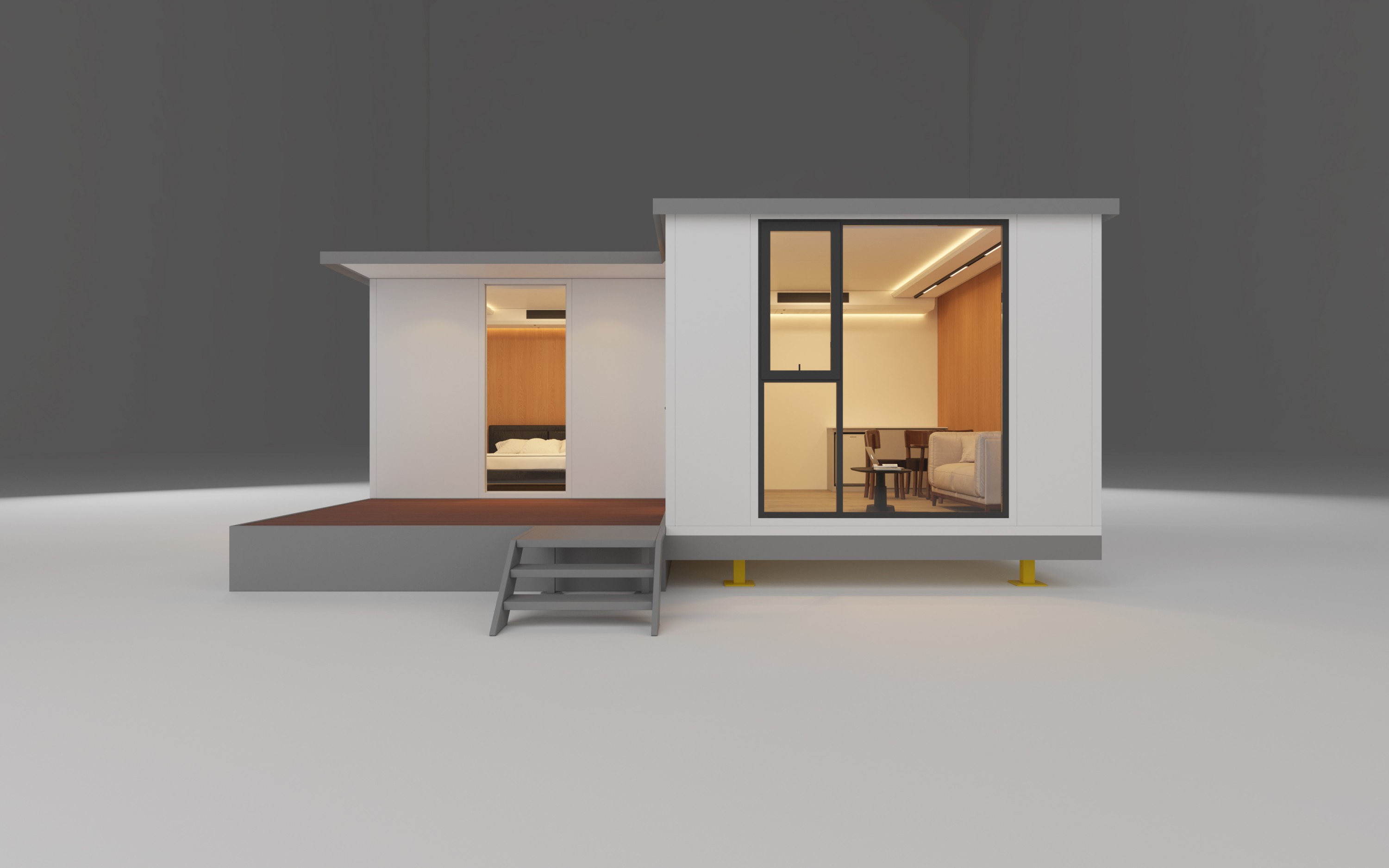 04-Renderizado exterior de la cápsula espacial modular B3+