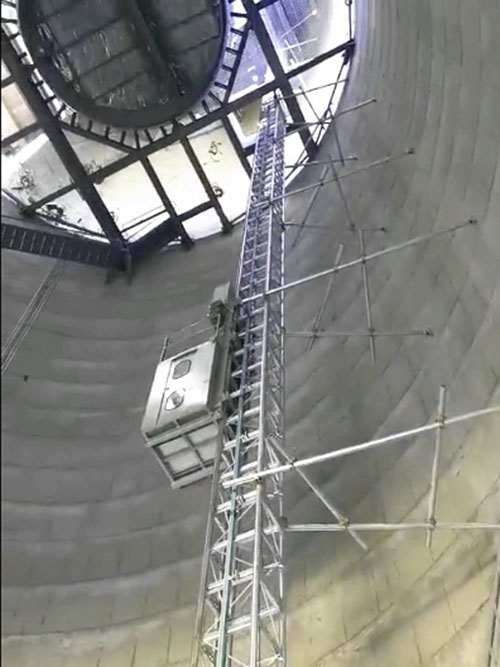 Промышленный лифт для обслуживания дымовых труб в Бангладеш