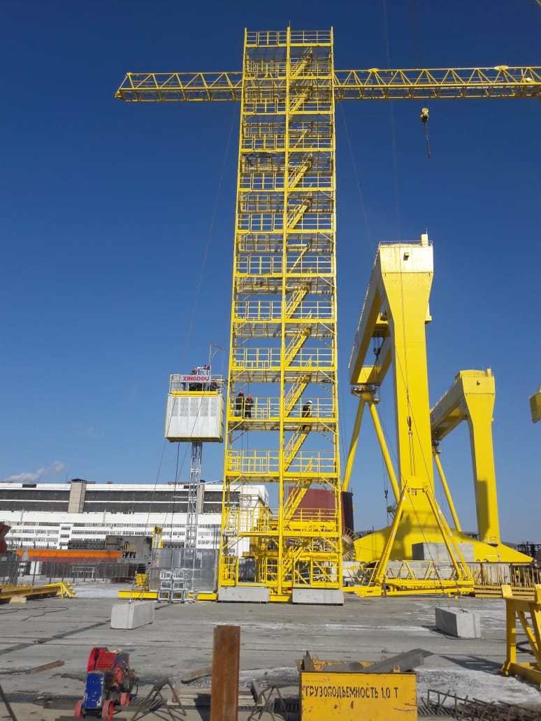 Применение подъемников на верфях