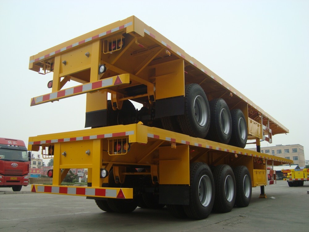 flatbed полуприцеп производитель/40ft flatbed полуприцеп/semi Trailer flatbed для продажи