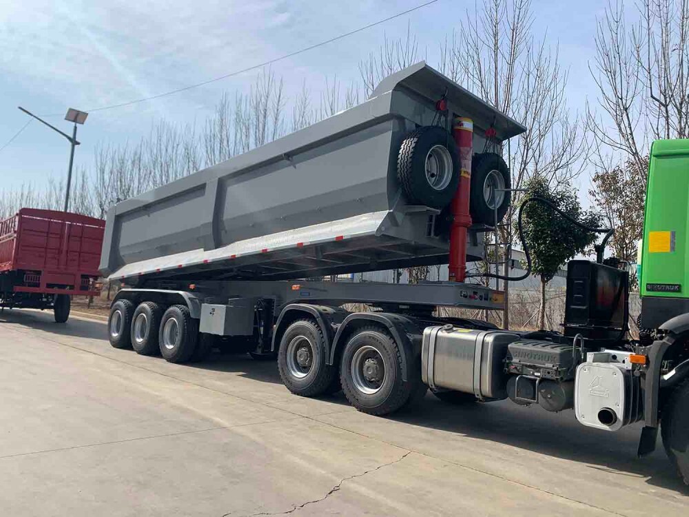 4-осный самосвальный прицеп/оптовые самосвальные прицепы/тяжелый самосвальный прицеп