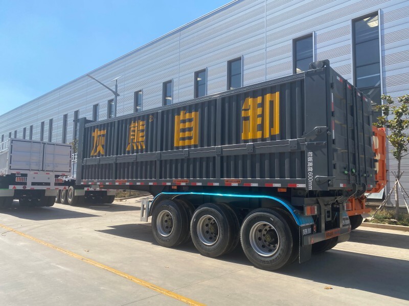 гидравлический самосвальный прицеп 5*10/полусамосвальные прицепы/самосвальный прицеп трактора