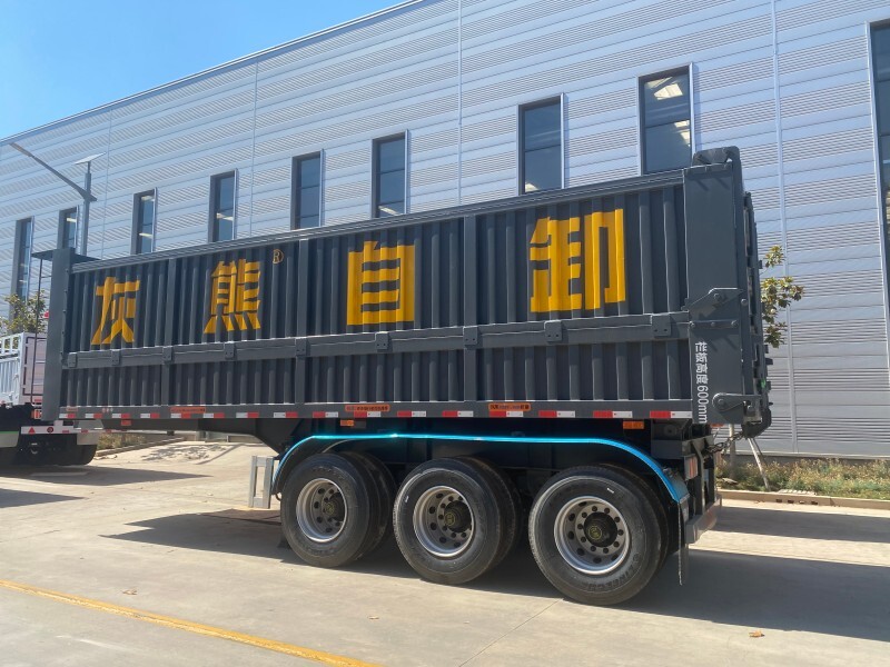 гидравлический самосвальный прицеп 5*10/полусамосвальные прицепы/самосвальный прицеп трактора