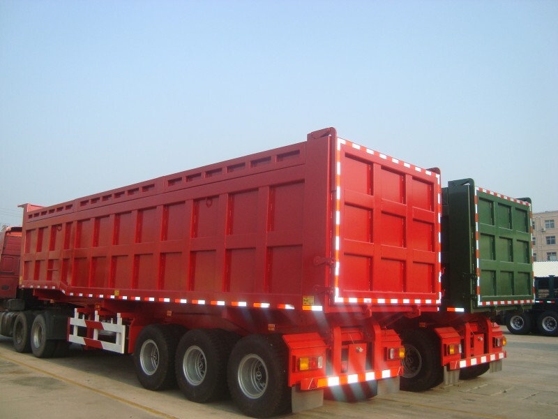 100 тонный самосвальный прицеп/задний самосвальный полуприцеп/самосвальный прицеп повышенной прочности