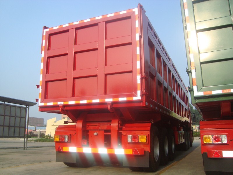 100 тонный самосвальный прицеп/задний самосвальный полуприцеп/самосвальный прицеп повышенной прочности