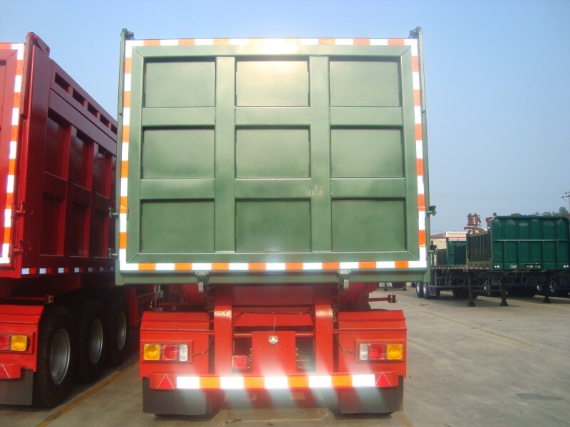 задний самосвал полуприцепа производитель/3 оси самосвал прицепа для продажи/u-образный самосвал прицепа 100 тонн