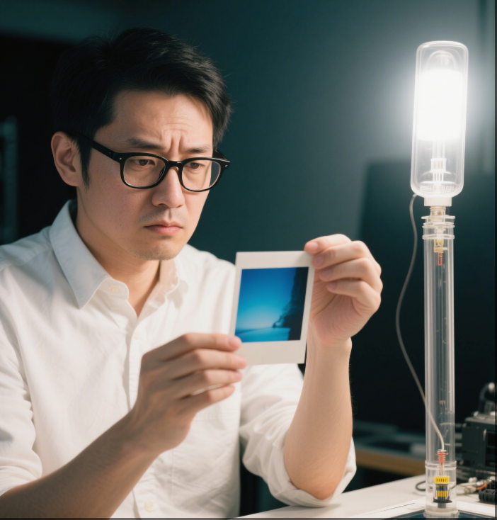 电子闪光灯灯管的颜色为什么有淡黄色和无色透明的两种？