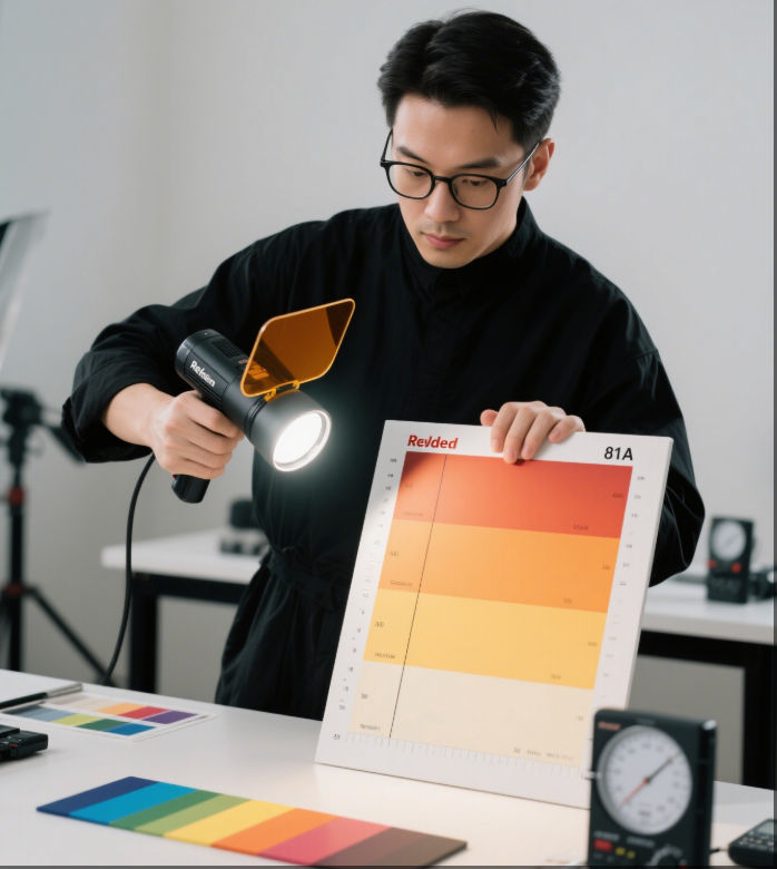 闪光灯管偏蓝怎么办？雷登 81A 滤光镜与自然色温稳定解决方案