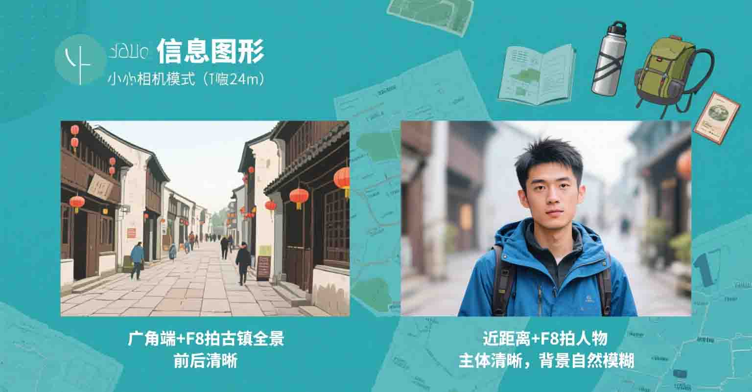 旅拍解惑：小型相机用 F8 光圈拍景深会太小？真相藏在焦距里