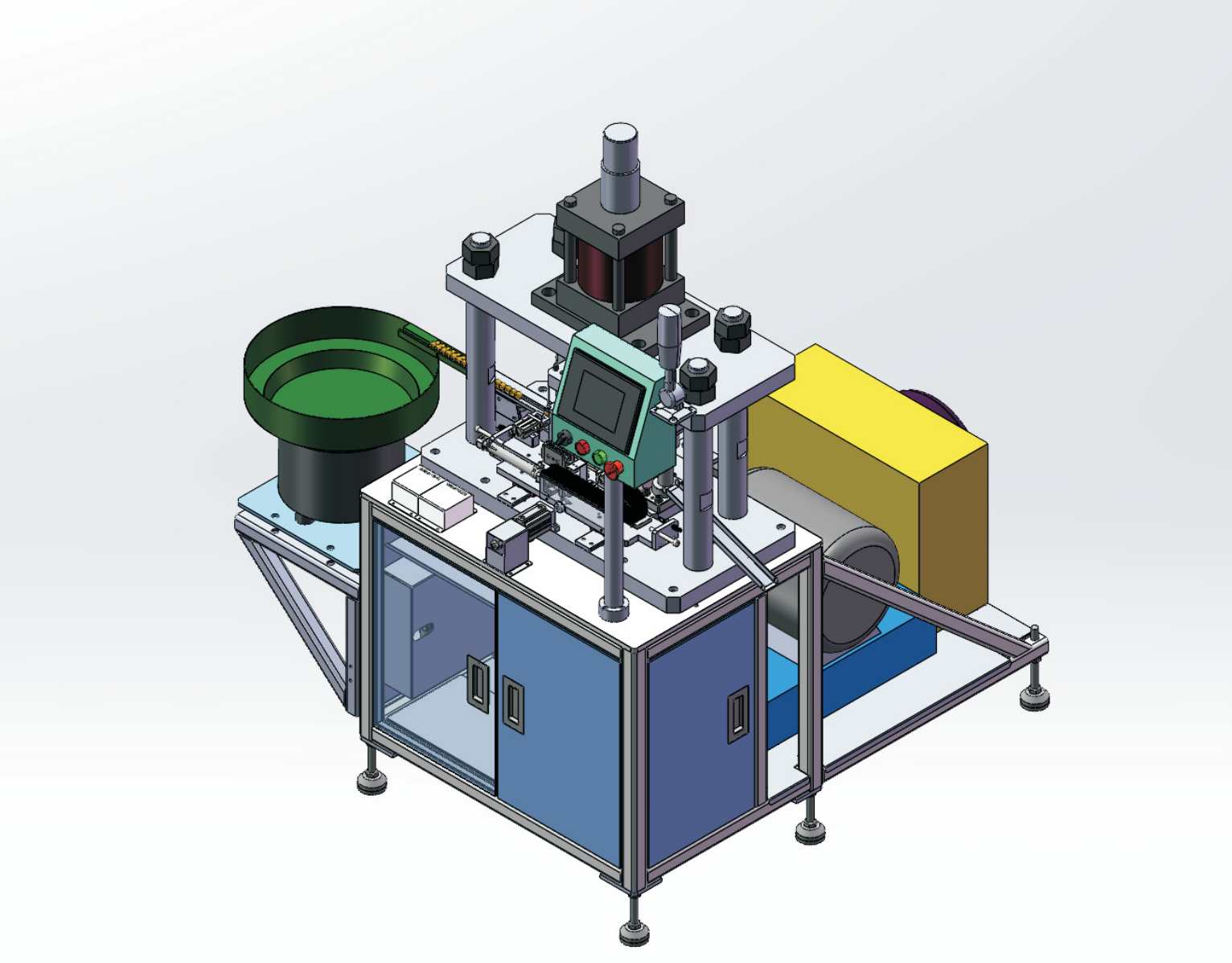 Semi bracket assembly machine