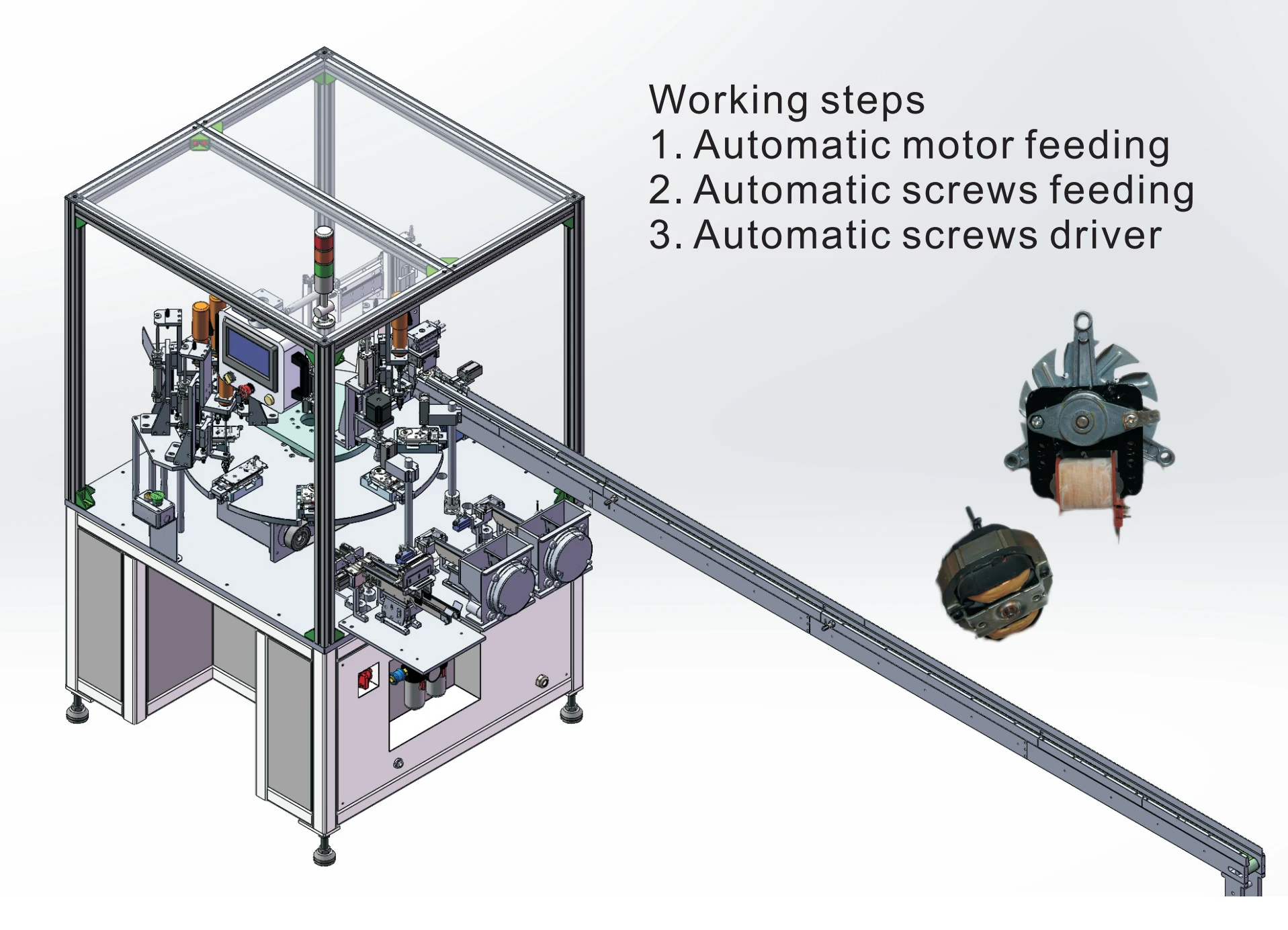 Automatic screw driving machine
