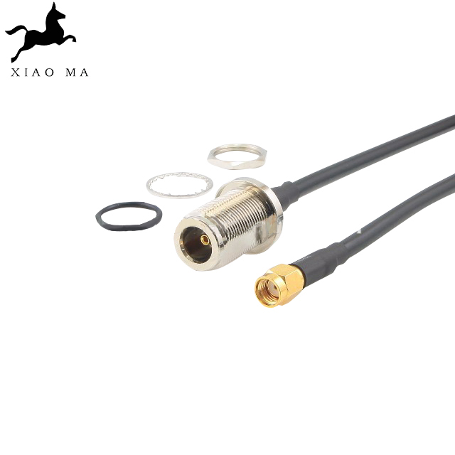 SMA мужская прямая к N женская прямая переборка RG58 разъем RF пигтейлы XMR-SPTX50 SMA мужская прямая к N женская прямая переборка RG58 разъем RF пигтейлы XMR-SPTX50