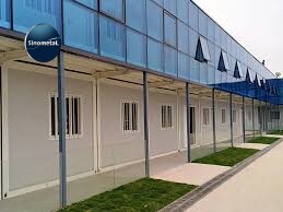 New Technology Container Office Steel Structure Frame Welded Flat Pack Container House