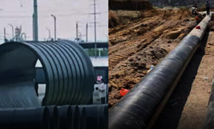 Трубы, намотанные на базальтовое волокно