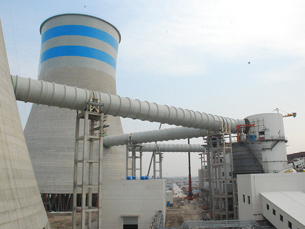 Пригород Тяньцзинь Дунбэй - дымовая труба из армированного стекловолокном пластика (FRP) в проекте 