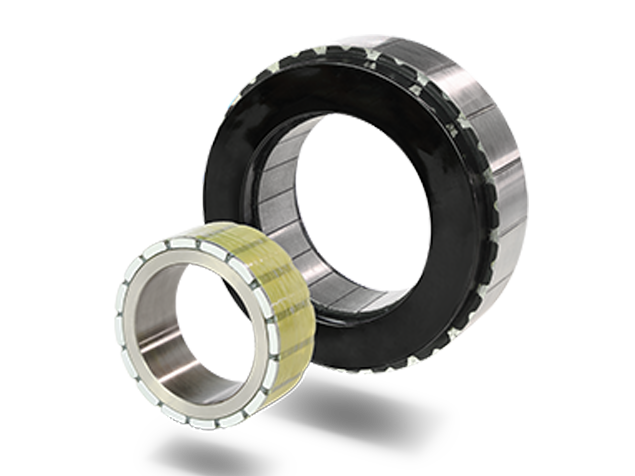 Компактный легкий бескаркасный двигатель с внутренним ротором и высокой плотностью мощности