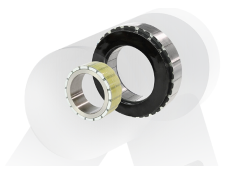 Компактный легкий бескаркасный двигатель с внутренним ротором и высокой плотностью мощности