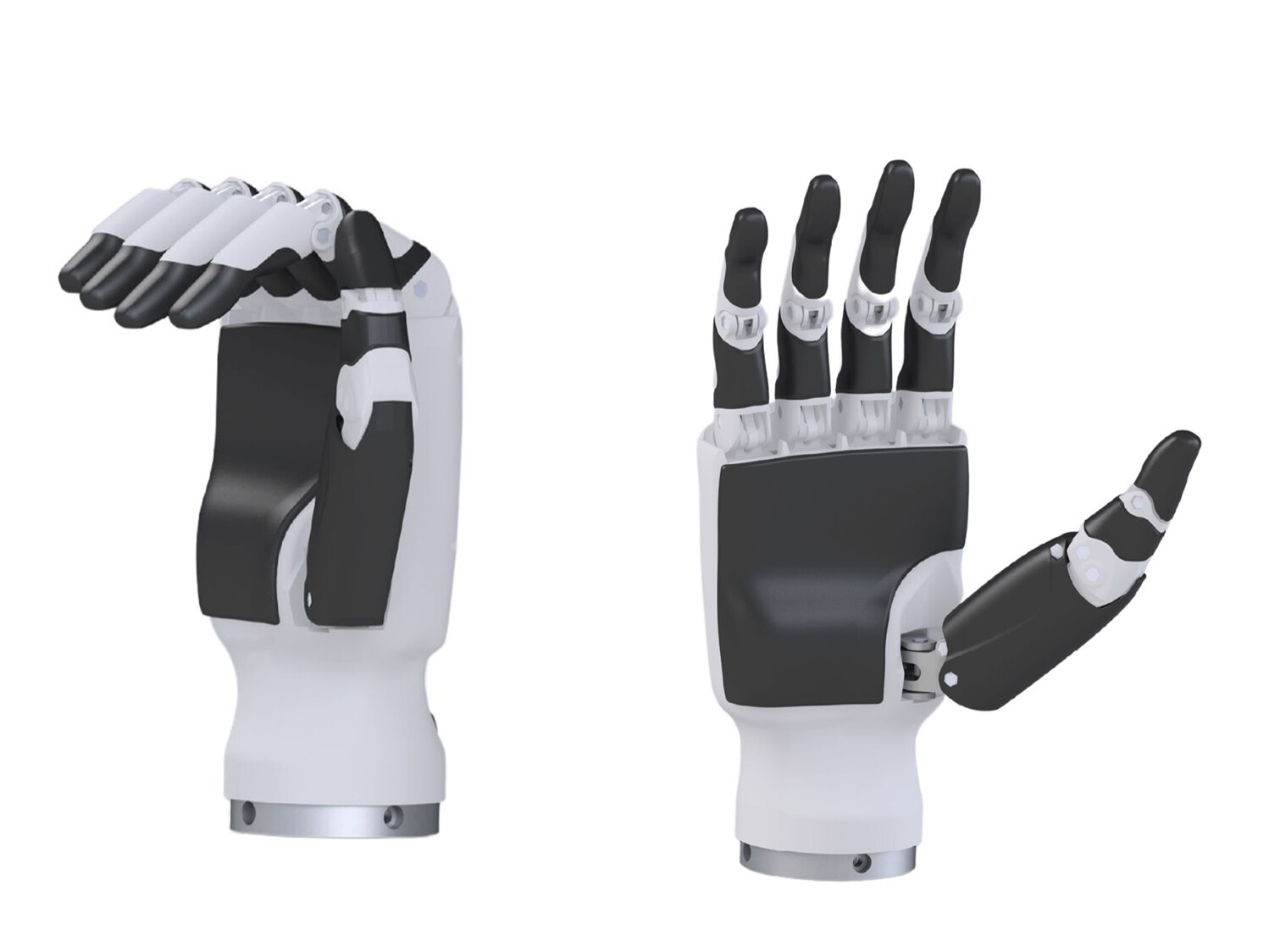 Роботизированная ловкая рука с антропоморфным дизайном суставов пальцев