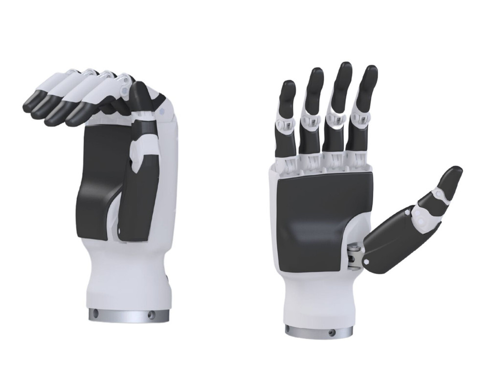 Роботизированная ловкая рука с антропоморфным дизайном суставов пальцев