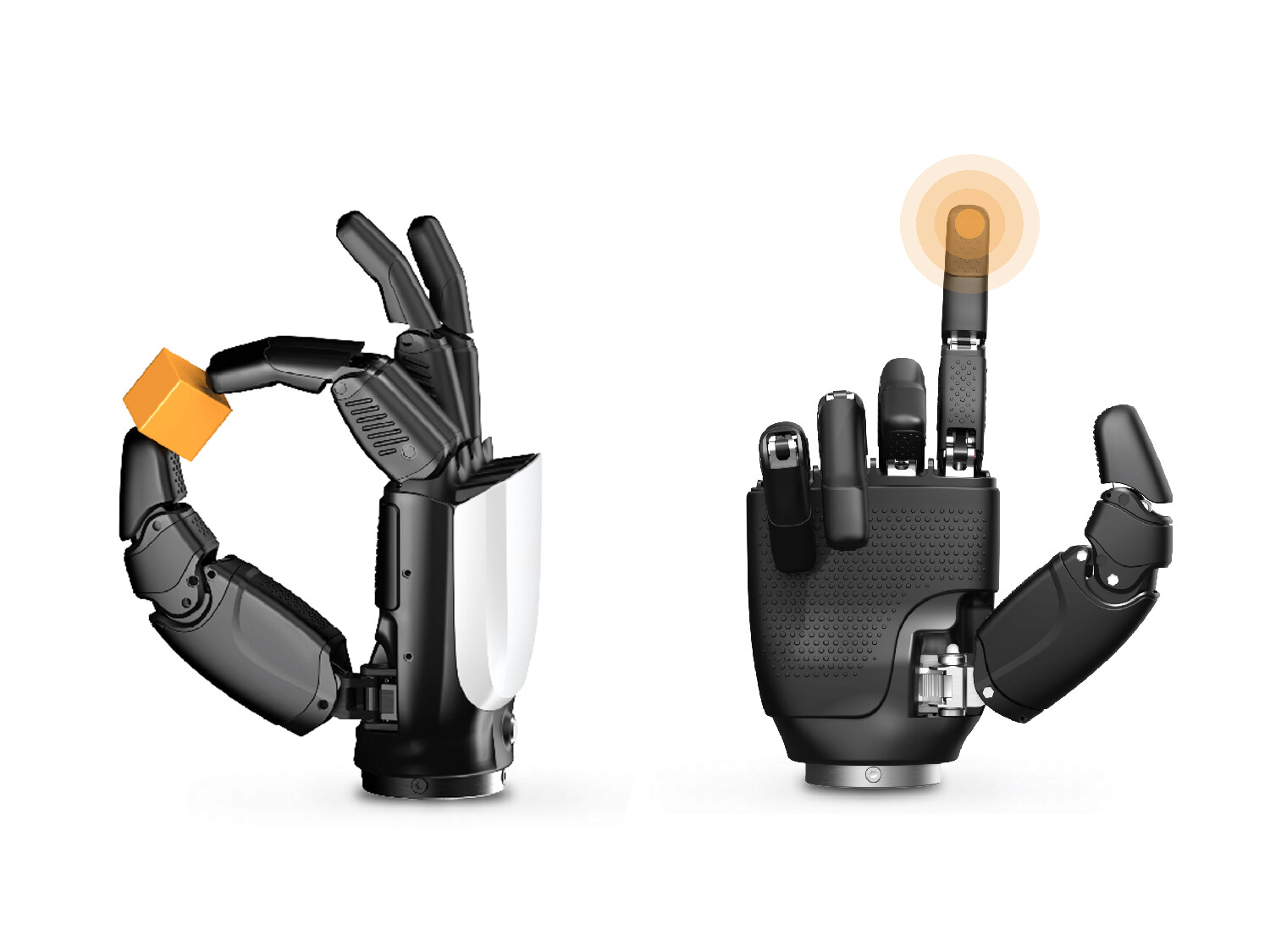 Роботизированная ловкая рука с антропоморфным дизайном суставов пальцев