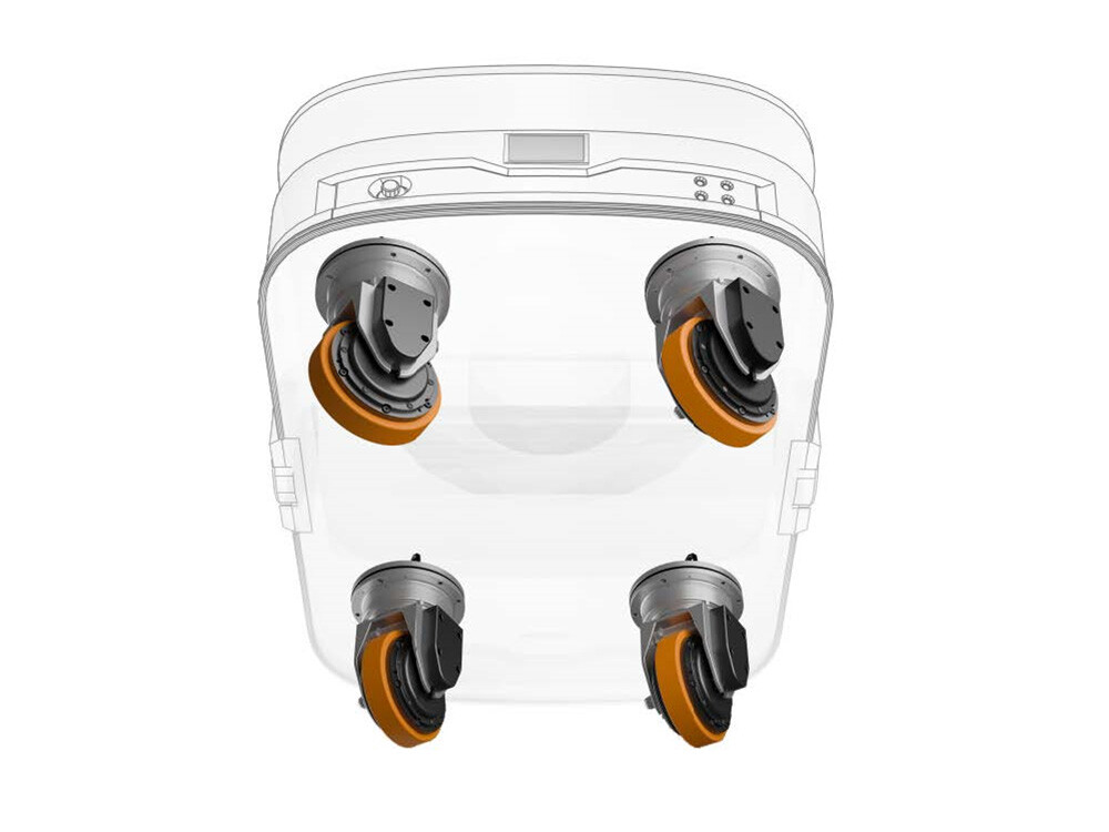 Высокоэффективные гуманоидные роботы с модулем рулевого полного привода