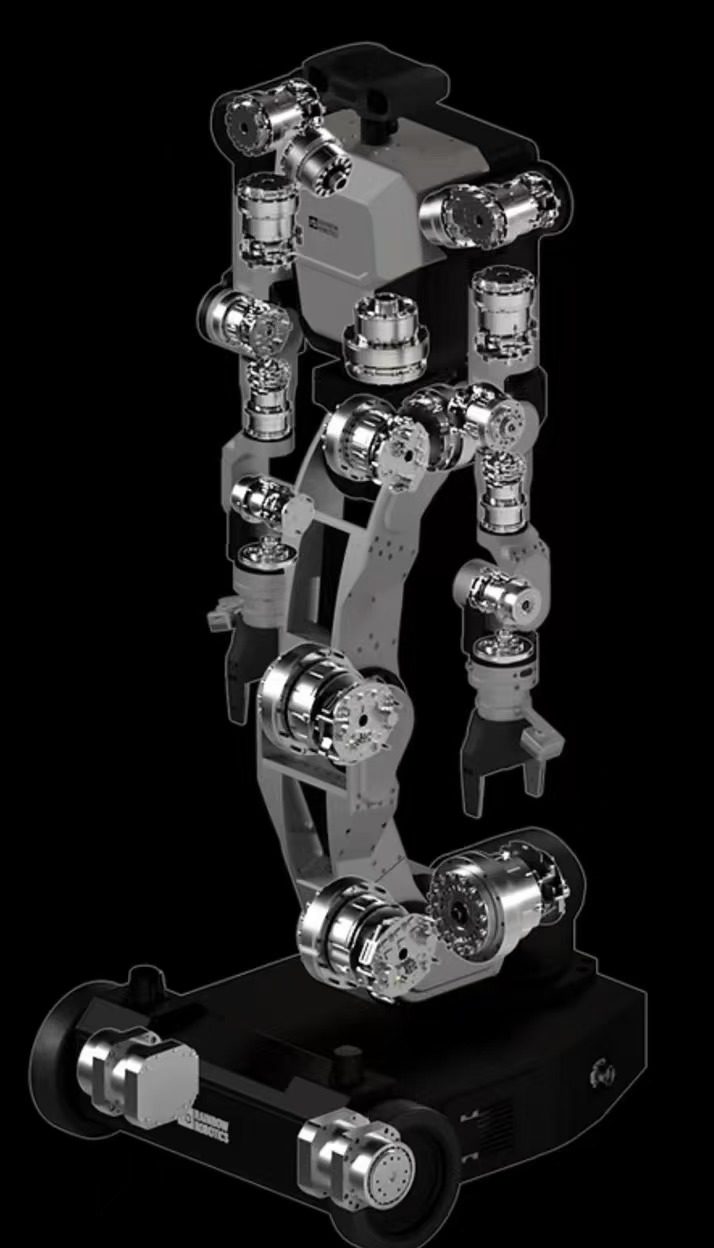 гармонический приводной актуатор для гибридной роботизированной системы