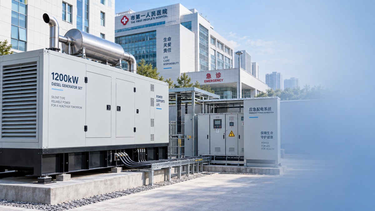 When a 1200 kW silent generator set suits hospital backup power Cuándo un grupo electrógeno silencioso de 1200 kW es adecuado para la alimentación de respaldo hospitalaria