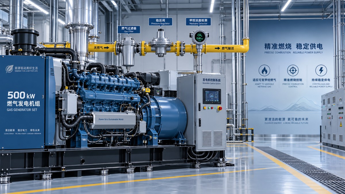 Cómo afecta la variación de metano a un grupo electrógeno a gas de 500 kW